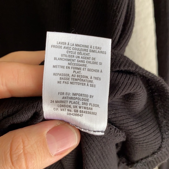 🎉SALE🎉 ANTHROPOLOGIE Deletta Carra Top Long Sleeve Ribbed - Picture 11 of 16